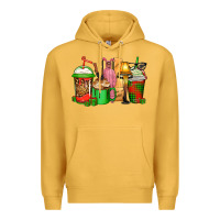 Mustard christmas movie coffee cups Premium Hoodie - CowGirlArtShop