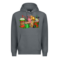 Rock christmas movie coffee cups Premium Hoodie - CowGirlArtShop