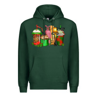 Sports Green christmas movie coffee cups Premium Hoodie - CowGirlArtShop