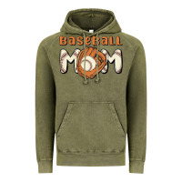 Vintage Olive baseball mom Vintage Hoodie - MaliasSmallBusiness