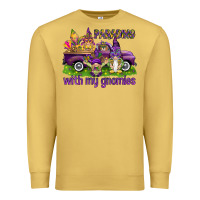 Antique Gold Parading with my gnomies Premium Sweatshirt - HowdyJamesFarm