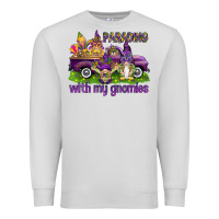 Dove Grey Parading with my gnomies Premium Sweatshirt - HowdyJamesFarm