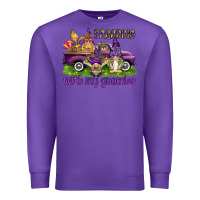 Purple Parading with my gnomies Premium Sweatshirt - HowdyJamesFarm