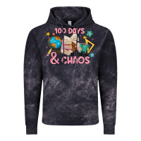 Cloud Black 100 days of coffe and chaos Vintage Hoodie - MaliasSmallBusiness