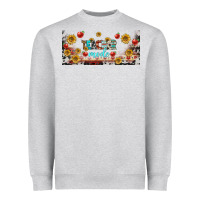 Heather Grey teacher mode libbey glass Heavyweight Sweatshirt - BundleAndBundleShop