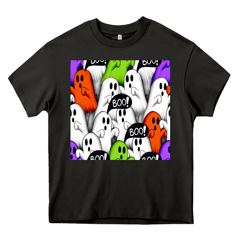 Boo Ghosts Seamless Pattern Heavy Core Tee by BundleAndBundleShop | Teevron