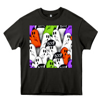 Asphalt boo ghosts seamless pattern Heavy Core Tee - BundleAndBundleShop