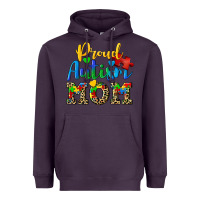 Plum proud autism mom Heavyweight Hoodie - CowGirlArtShop