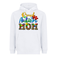 White proud autism mom Heavyweight Hoodie - CowGirlArtShop