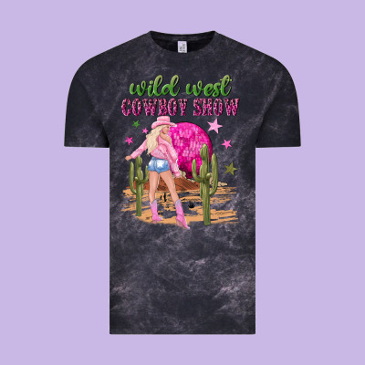 Wild West Cowboy Show Vintage Tee Designed By Nancycooperartshop