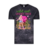 Cloud Black wild west cowboy show Vintage Tee - NancyCooperArtShop