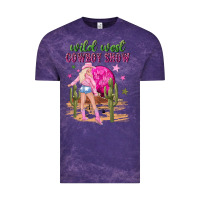Cloud Purple wild west cowboy show Vintage Tee - NancyCooperArtShop