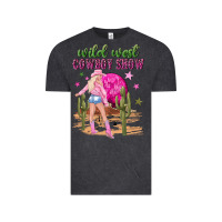Vintage Black wild west cowboy show Vintage Tee - NancyCooperArtShop