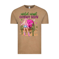 Vintage Coffee wild west cowboy show Vintage Tee - NancyCooperArtShop