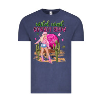 Vintage Denim wild west cowboy show Vintage Tee - NancyCooperArtShop