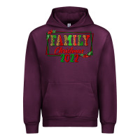 Mauve Wine Family Christmas 2022 Urban Hoodie - FaDigitalArtStudio