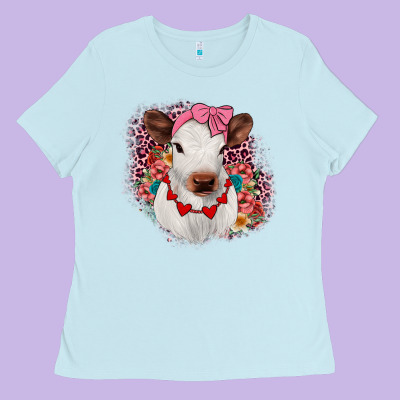 Heifer Valentines Ladies Tee Designed By Jahusdesignshop