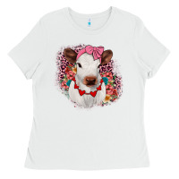 White heifer valentines Ladies Tee - JahusDesignShop