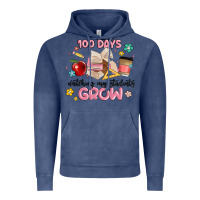 Vintage Denim 100 days of watching my students grow Vintage Hoodie - MaliasSmallBusiness