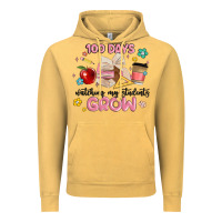 Vintage Mustard 100 days of watching my students grow Vintage Hoodie - MaliasSmallBusiness