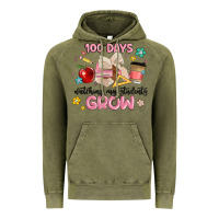 Vintage Olive 100 days of watching my students grow Vintage Hoodie - MaliasSmallBusiness