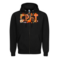 Black Fall CPHT Pharmacy Technician Zipper Hoodie - texasbilliewilder