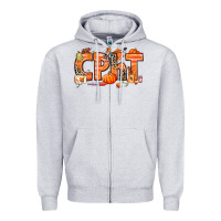 Heather Grey Fall CPHT Pharmacy Technician Zipper Hoodie - texasbilliewilder