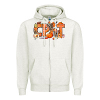 Oatmeal Heather Fall CPHT Pharmacy Technician Zipper Hoodie - texasbilliewilder