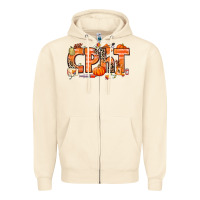 Sandshell Fall CPHT Pharmacy Technician Zipper Hoodie - texasbilliewilder
