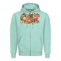 Seafoam Fall CPHT Pharmacy Technician Zipper Hoodie - texasbilliewilder