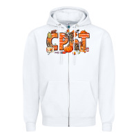 White Fall CPHT Pharmacy Technician Zipper Hoodie - texasbilliewilder