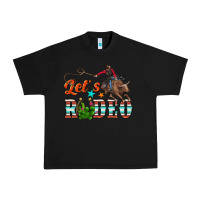 Black lets rodeo Urban Heavy Tee - NancyCooperArtShop