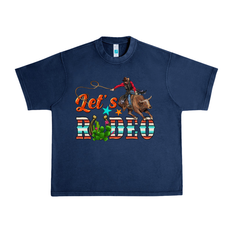 Lets Rodeo Urban Heavy Tee by NancyCooperArtShop | Teevron