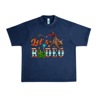 Navy lets rodeo Urban Heavy Tee - NancyCooperArtShop