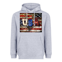 Heather Grey usa Heavyweight Hoodie - CowGirlArtShop