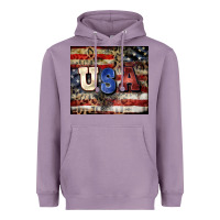 Lavender usa Heavyweight Hoodie - CowGirlArtShop