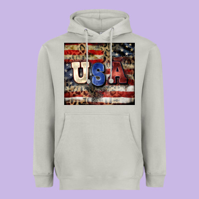 Usa Heavyweight Hoodie Designed By Cowgirlartshop