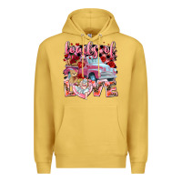 Antique Gold Loads of love Valentine's Day truck Premium Hoodie - HowdyJamesFarm