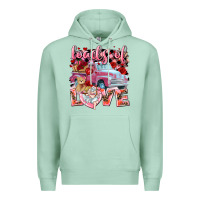 Seafoam Loads of love Valentine's Day truck Premium Hoodie - HowdyJamesFarm