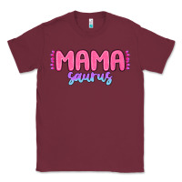Burgundy mama saurus Classic Tee - MaliasSmallBusiness