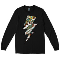 Black Lightning Bolt Long Sleeve Tee - JahusDesignShop