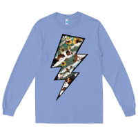 Colony Blue Lightning Bolt Long Sleeve Tee - JahusDesignShop