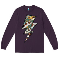 Plum Lightning Bolt Long Sleeve Tee - JahusDesignShop