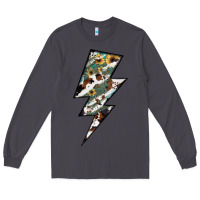 Smoke Lightning Bolt Long Sleeve Tee - JahusDesignShop