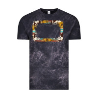 Cloud Black western serape sunflower background frame Vintage Tee - NancyCooperArtShop