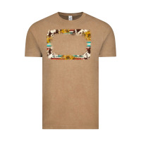 Western Serape Sunflower Background Frame Vintage Tee | Teevron