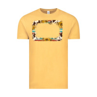 Vintage Mustard western serape sunflower background frame Vintage Tee - NancyCooperArtShop
