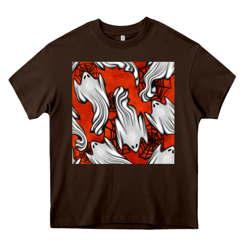 Flying Ghosts Seamless Pattern Heavy Core Tee by BundleAndBundleShop | Teevron