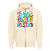 Sandshell Happy Easter eggs Nurse Zipper Hoodie - NancyCooperArtShop