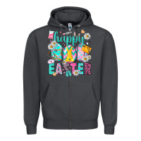 Smoke Happy Easter eggs Nurse Zipper Hoodie - NancyCooperArtShop